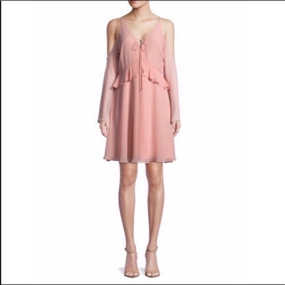 🆕 Sam Edelman Chiffon Cold Shoulder Dress, Size 4